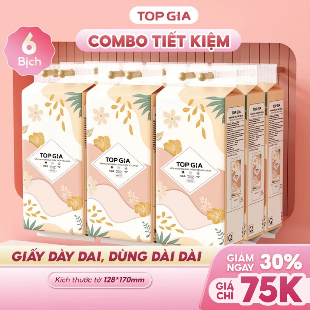 Combo 6 Bịch Giấy Vệ Sinh Treo Tường Tiểu Hạ 1000 Tờ – Lựa Chọn Tiện Lợi, An Toàn & Tiết Kiệm Cho Mọi Gia Đình 64 vn 11134207 820l4 mgqdvh4i4op8c8